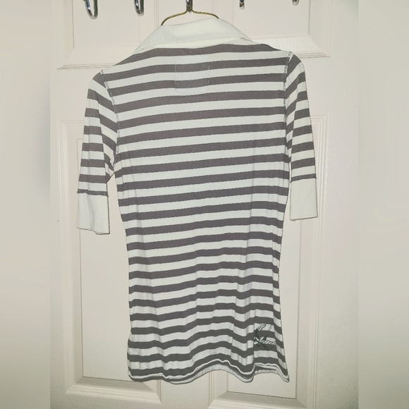 Fox Striped collared t-shirt - Picture 4 of 6